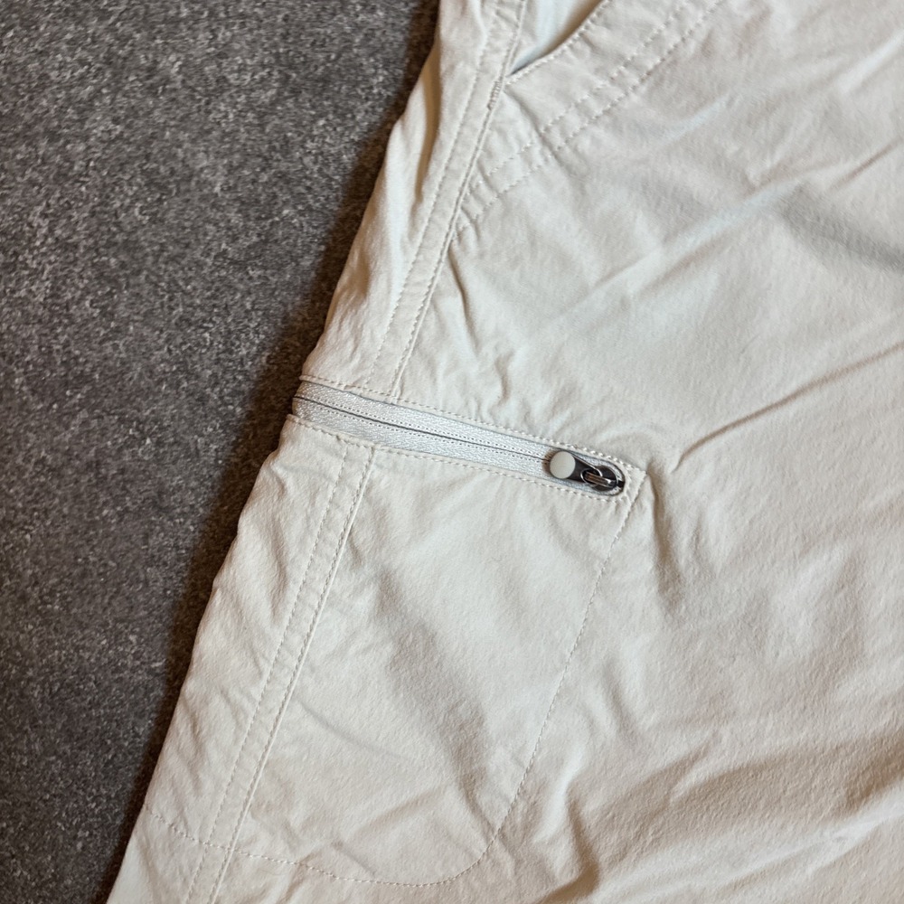 LL Bean Pants Womens 18R Tan Capri Nylon Stretch Mid Rise Hiking Ripstop See Pic - Picture 8 of 16